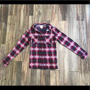 Knox Rose Plaid Flannel Long Sleeve Button Down